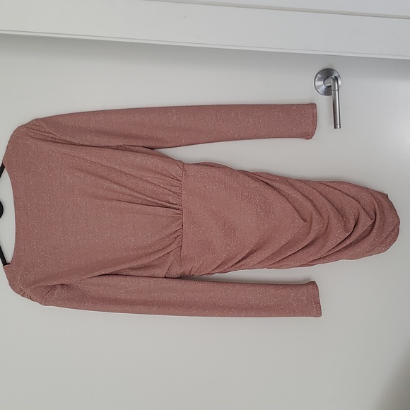 Revamped La Nuit- Pink Sparkled dress- Size M - Picture 3 of 5